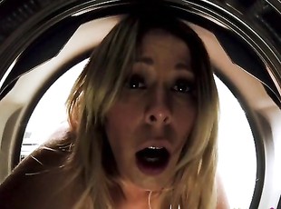 Fucking My Hot Step Mom while She is Stuck in the Dryer - Nikki Brooks